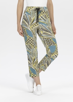 Stehmann st.Ann Roxana40 Jogpants in 6/8 Länge mit Allover-Print